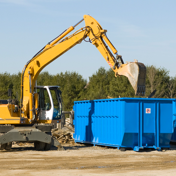 can i choose the location where the residential dumpster will be placed in Woodstock Ohio